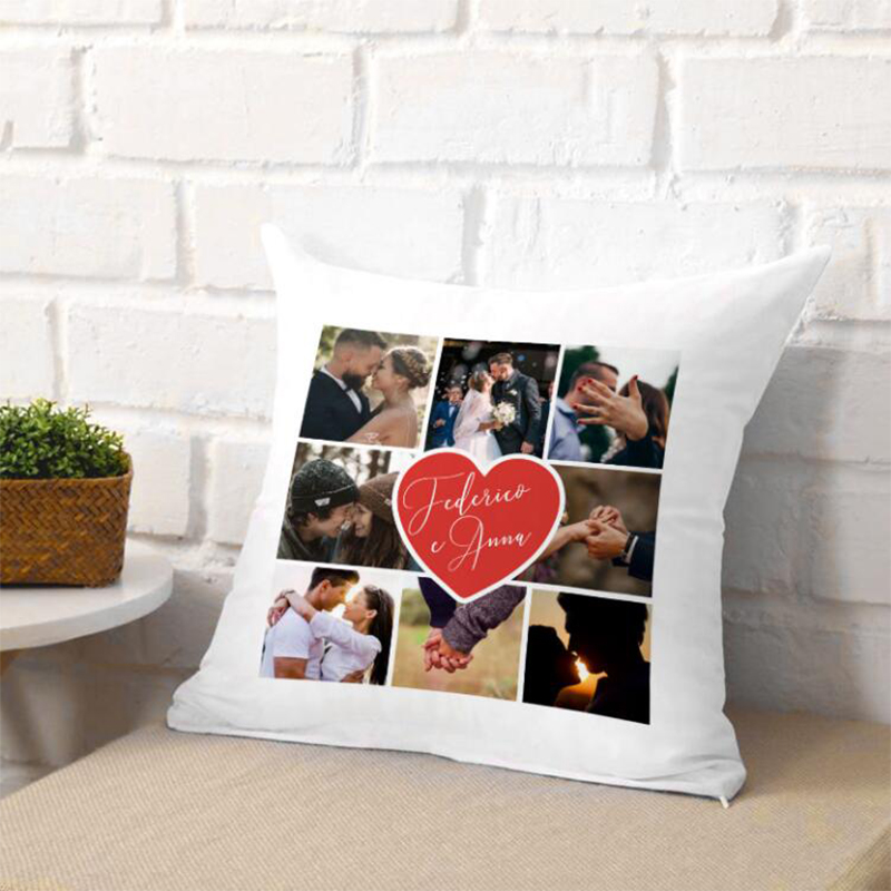 Oreiller personnalisé, oreiller photo personnalisé, double face 35 x 35 cm  - Insert d'oreiller en option, pour Noël, A102 - Cdiscount Maison