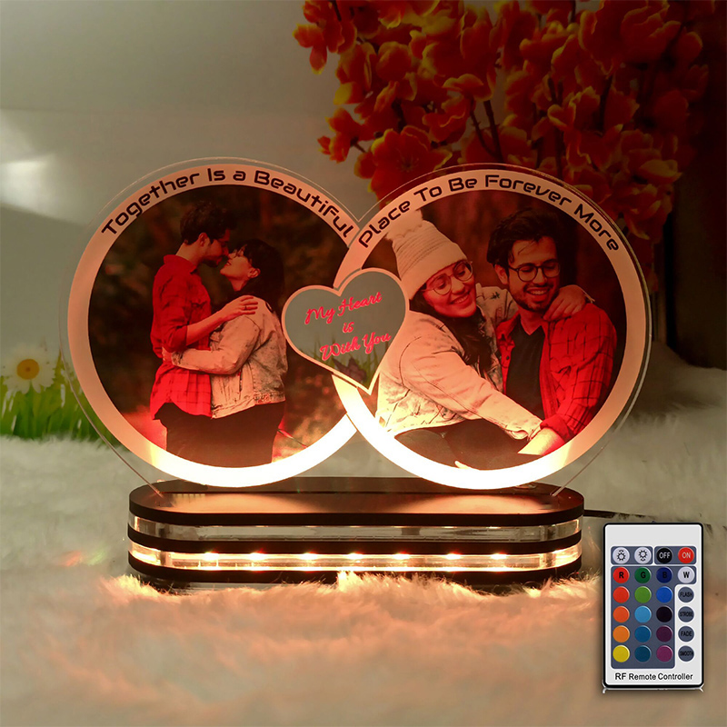 Idée cadeau Saint Valentin : Lampe personnalisée LED avec Cœur